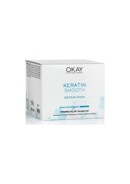 Saç Bakım Yağı Keratin 125 ml + Okay Keratin Onarıcı Maske 500 ml