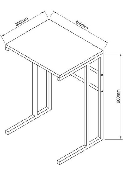 Laptop Sehpası Modern Çalışma Masası Çok Amaçlı Yan Sehpa