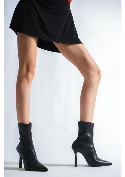 Kadın Bootie Suni Deri İnce Topuklu Günlük Kullanıma fırsatları