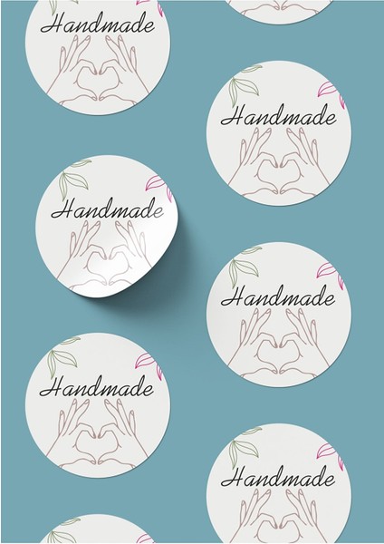 Sticker Kuşe -Hand Made- 4 x 4 50 Adet fiyatları