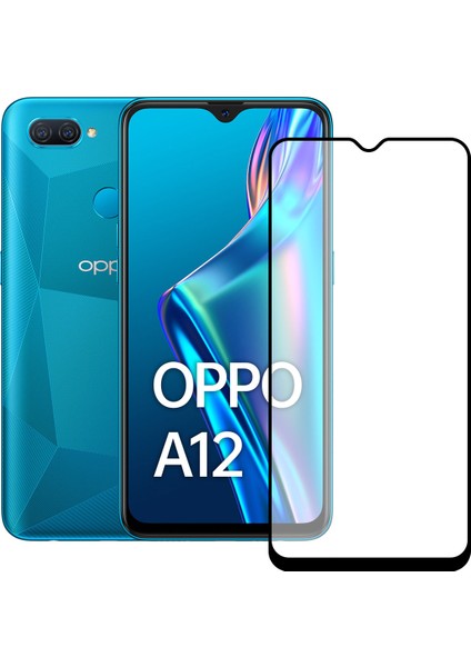 Oppo A12 / A5S Ekran Koruyucu Seramik Mat Nano 9d Tam Kaplama Siyah