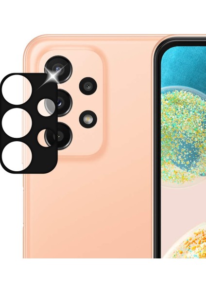 Samsung Galaxy A23 Kamera Lens Koruyucu 3D Cam Siyah