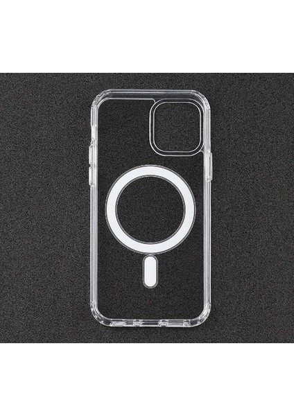 Apple iPhone 11 Pro Kılıf Magsafe Destekli Wireless Kablosuz Şarj Uyumlu Şeffaf Silikon Kılıf
