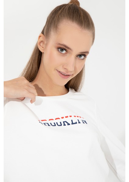 Kadın Ekru Sweatshirt 50261238-VR019 fiyatları