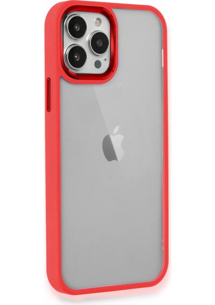 iPhone 12 Pro Max Kılıf Luna Lens Kamera Çerçeveli Silikon Kapak