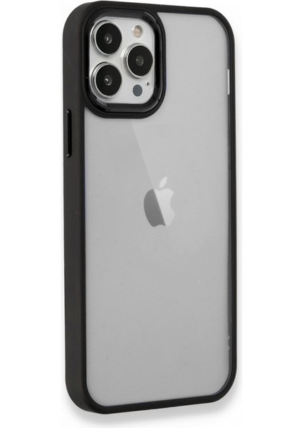 iPhone 12 Pro Max Kılıf Luna Lens Kamera Çerçeveli Silikon Kapak