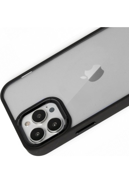 iPhone 12 Pro Max Kılıf Luna Lens Kamera Çerçeveli Silikon Kapak