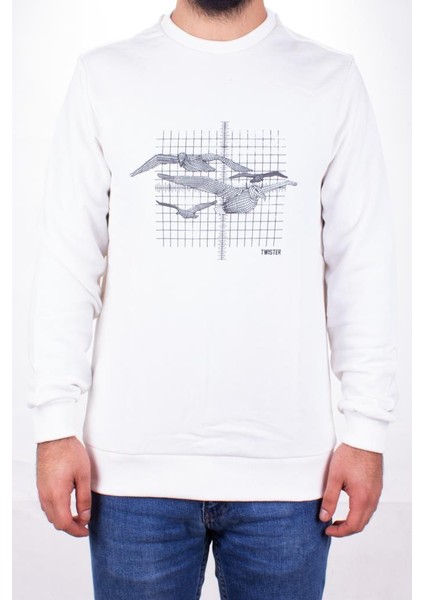 Twister 1915 Ekru Bisiklet Yaka Erkek Sweat fiyatları