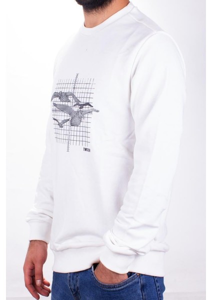 Twister 1915 Ekru Bisiklet Yaka Erkek Sweat modelleri