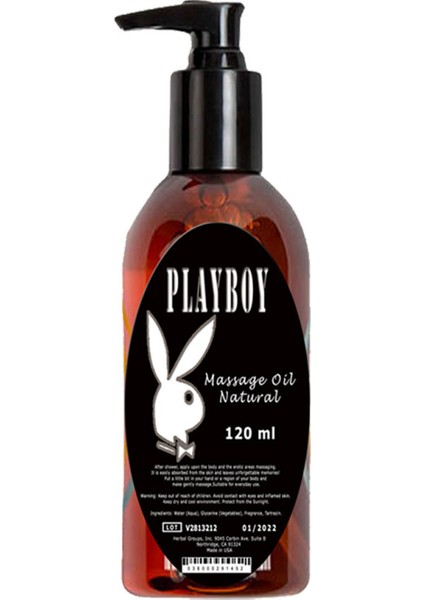 Masaj Yağı Naturel Aromaterapi 120ML ve Eron Plus Büyütme & Sertleştirme Ürünü / Playboy Natural Massage Oil 120ML And Eron Plus Enlarger And Hardener