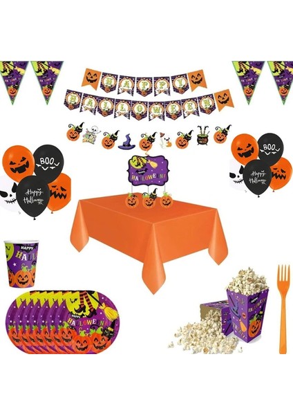Halloween Cadılar Bayramı Parti Seti 8 Kişilik