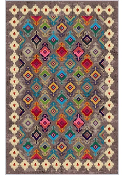 Dijital Baskı Yıkanabilir Kaymaz Taban Salon Halısı RVG0353 fiyatları