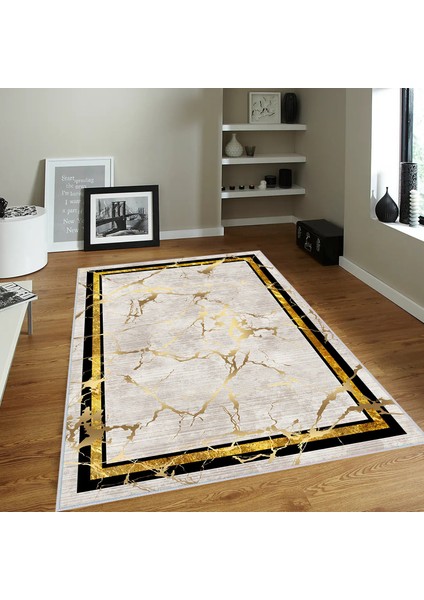 Dijital Baskı Yıkanabilir Kaymaz Taban Salon Halısı RVG0380