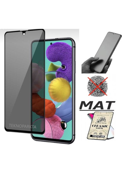 Samsung A73 Ekran Koruyucu Mat Seramik Tam Kaplayan Esnek Cam Nano Ekran