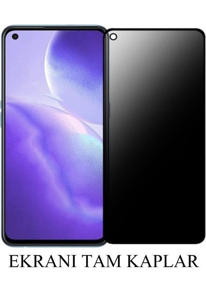Oppo Reno 7 Lite Mat Hayalet Privacy Tam Kaplayan Cam Seramik Nano Ekran Koruyucu
