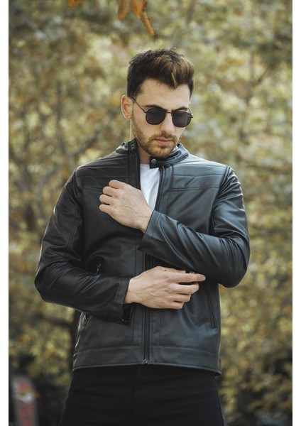 Meqlife Çocuk Kaban Kalın Kaşe Kumaşlı Uzun Kollu Siyah Casual Günlük Tarz