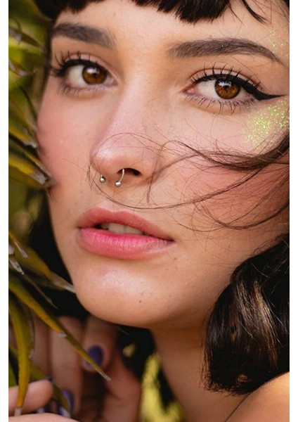 Altın Renk Mıknatıslı Fake Sahte Septum Piercing