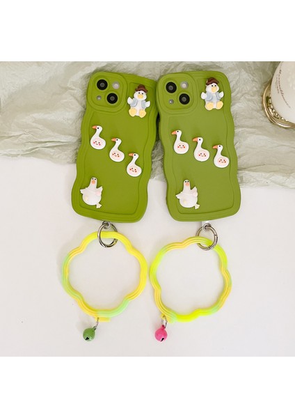 Iphone 13 Koyu Yeşil Için Dalga Edge Ördek Silikon Kılıf (Yurt Dışından) modelleri