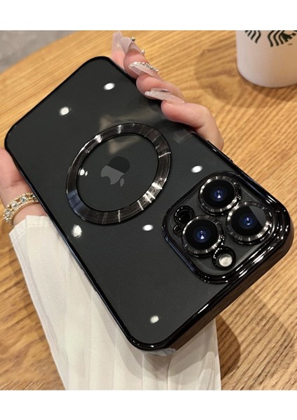 Apple iPhone 13 Pro Max Kılıf Magsafe Wireless Şarj Özellikli Kamera Korumalı Kılıf