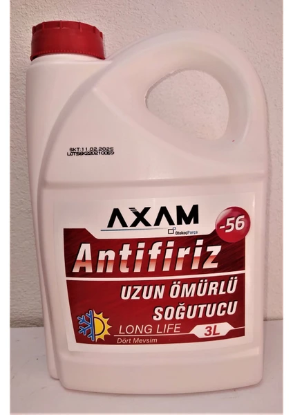 Kırmızı Antifiriz -56 Derece 3 Lt. (Otokoç)