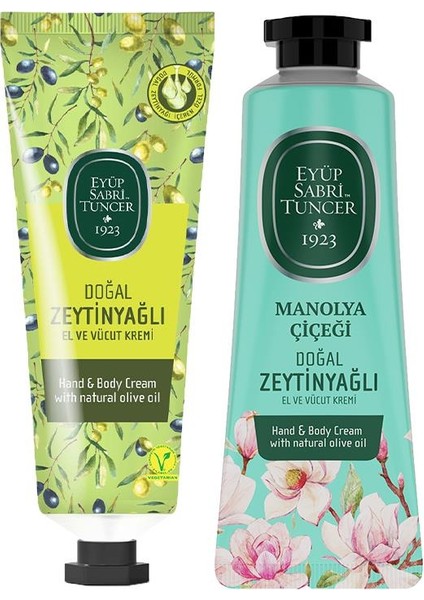 Doğal Zeytinyağlı ve Manolya Çiçeği El ve Vücut Kremi 50 ml