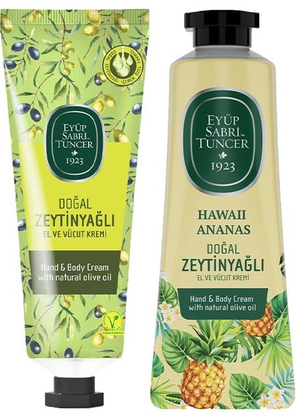 Doğal Zeytinyağlı ve Havaii Ananas El ve Vücut Kremi 50 ml