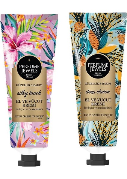 Pj El ve Vücut Kremi Silky Touch ve Deep Charm Tüp 50 ml