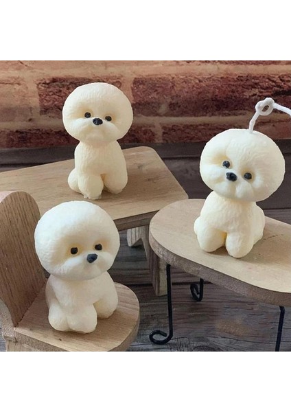 Silikon Kalıp Köpek Figürü Esnek ve Dayanıklı 6 cm Yükseklik