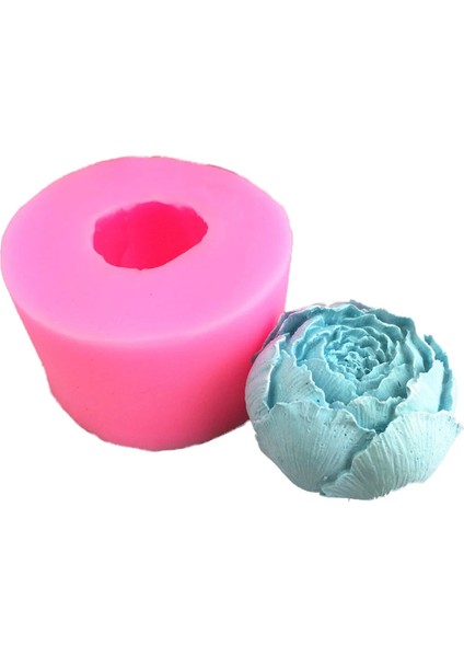 Top Şakayık Gül Mum Kalıbı