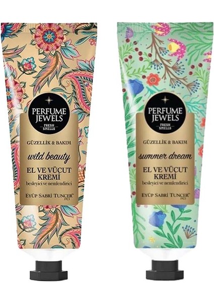 Perfume Jewels Wild Beauty ve Summer Dream El Kremi 50ML