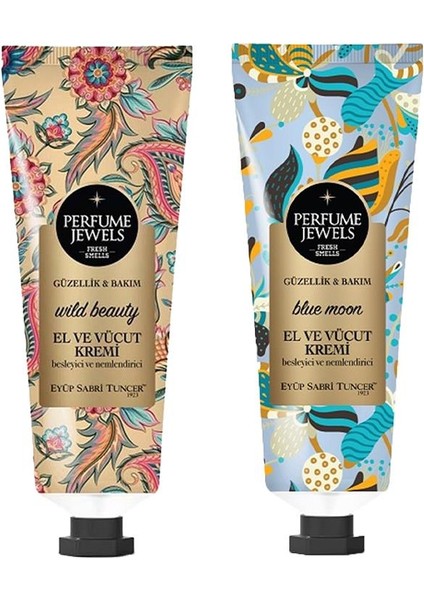 Perfume Jewels Wild Beauty ve Blue Moon El Kremi 50ML