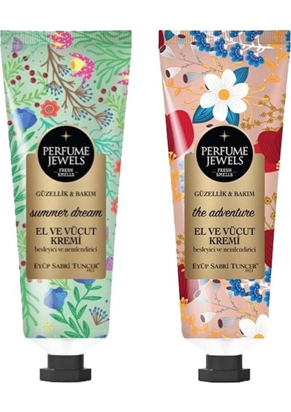 Perfume Jewels Summer Dream ve The Adventure El Kremi 50ML
