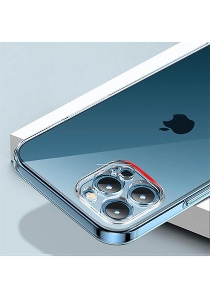 Apple iPhone 13 Pro Max Uyumlu (13 Pro Max) Kamera Korumalı Soft Şeffaf Silikon Kılıf