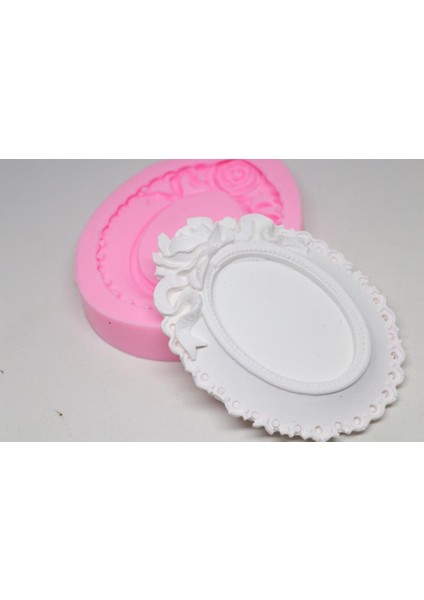 Güllü Çerçeve Silikon Kalıbı