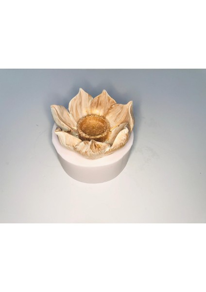 Lotus Çiçeği Mumluk Silikon Kalıbı