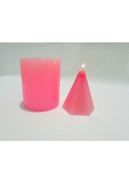 Piramit Mum Silikon Kalıbı