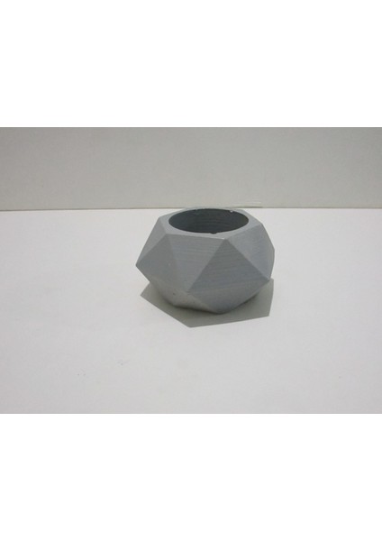 Geometrik Desen Saksı Silikon Kalıbı -2 (Mum, Kokulutaş , Sabun Kalıbı) modelleri