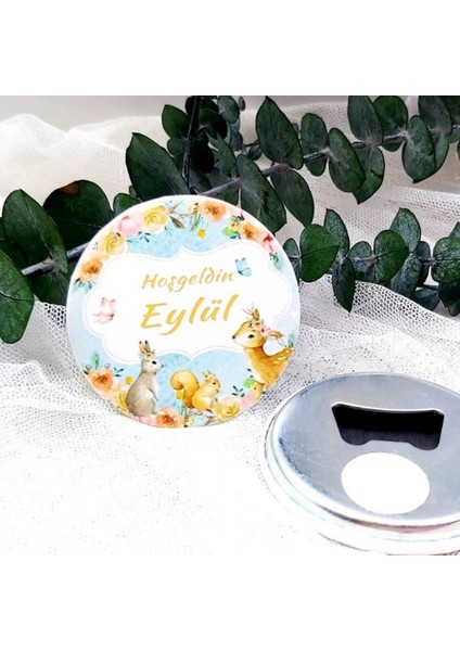 15 Adet Sevimli Ceylan Kız Bebek Açacak Magnet Lik