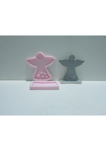 Melek Kanadı Silikon Kalıbı Küçük Boy Tabanlı (Mum, Kokulutaş Sabun )