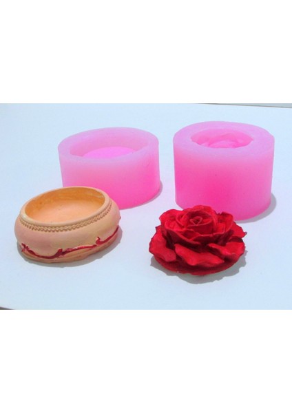 Gül Kapaklı Takı Kutusu Kokulu Taş Silikon Kalıbı