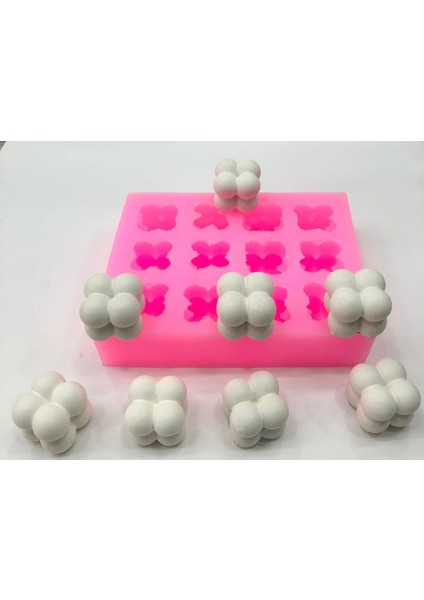 Mini Bubble Mum Silikon Kalıbı 12 Li