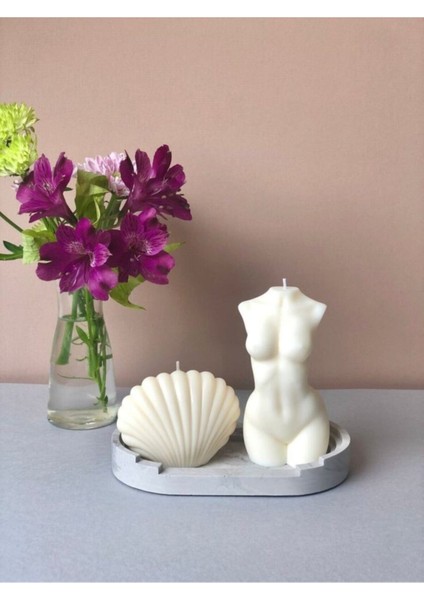 Ikili Set Silikon Kalıp Venüs Kadın Vücut ve Mini Istiridye