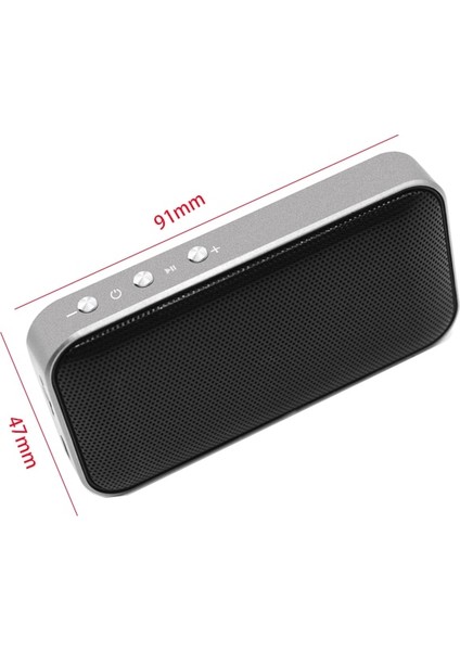 Kablosuz Mini Ultra Ince Bluetooth Hoparlör Hoparlör Desteği Tf Kart (Yurt Dışından)