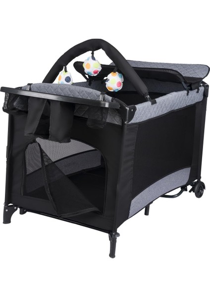 Mia Comfort Anne Yanı Park Yatak Oyun Parkı Gri 70X110 cm fiyatları