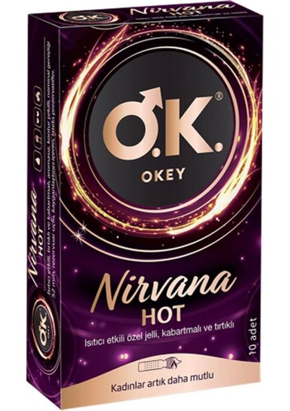 Prezervatif Nirvana Hot 10'Lu
