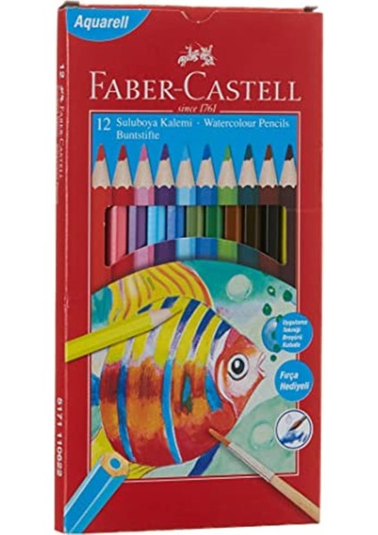 5171110622 Karton Kutu Aquarel Boya Kalemi, 12 Renk modelleri