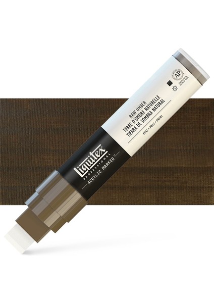 : Professional Akrilik Markör : Kesik Uç (15 Mm) : Raw Umber 331