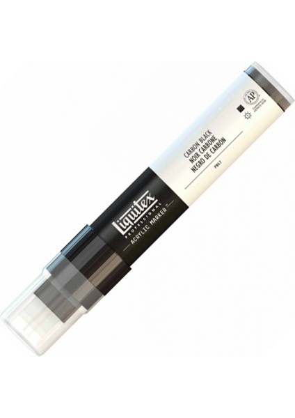 : Professional Akrilik Markör : Kesik Uç (15 Mm) : Carbon Black 337