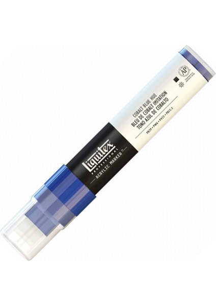 : Professional Akrilik Markör : Kesik Uç (15 Mm) : Cobalt Blue Hue 381