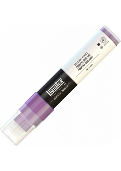 : Professional Akrilik Markör : Kesik Uç (15 Mm) : Brilliant Purple 590